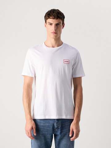 HUGO Футболка 'Dugopak' в Белый