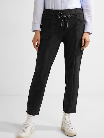 CECIL Regular Pants 'Tracey' in Black: front