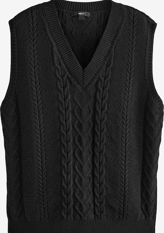 juoda Next Megzta palaidinė be rankovių: priekis