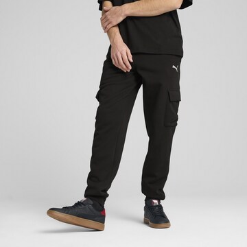 PUMA Tapered Sports trousers 'Essentials' in Black: front