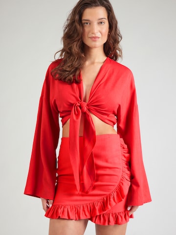 MYLAVIE by Sarah Harrison Blouse in Pink: front