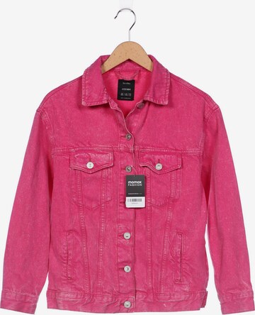 Bershka Jacket & Coat in XXS in Pink: front