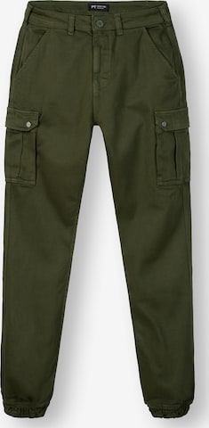 Pantalon cargo 'Siwas' Peak Time en vert : devant