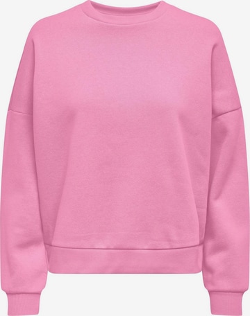 Sweat-shirt ONLY en rose : devant