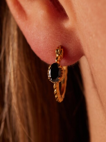 Lucardi Earrings 'Vintage' in Gold: front