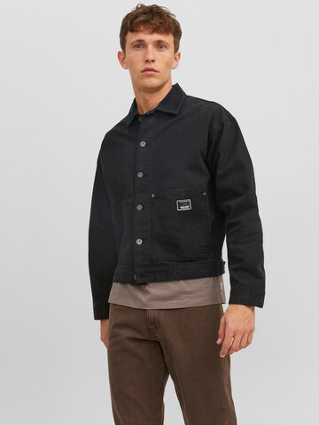 Veste mi-saison 'DEREK' JACK & JONES en noir : devant