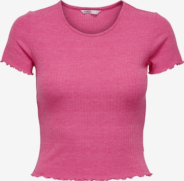 T-shirt 'Emma' ONLY en rose : devant