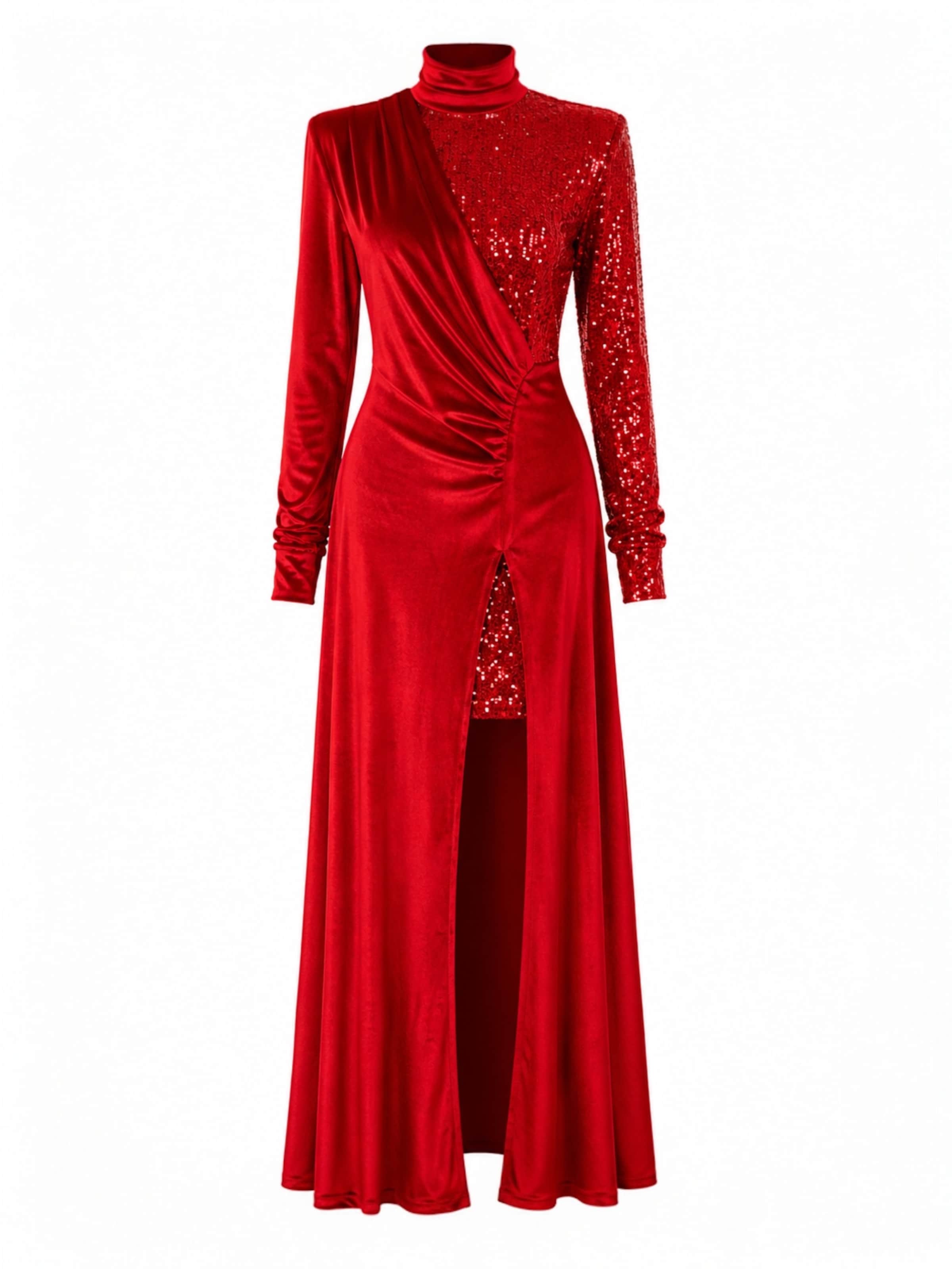 Elena Athanasiadou Evening dress 'Jeu de Lumiere' in Red: front