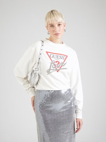 GUESS Sweatshirt i beige: forside
