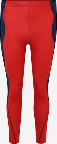 ADIDAS PERFORMANCE Športové nohavice - Červená: predná strana
