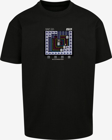 F4NT4STIC Shirt 'Level 45 Millie Mollie C64 Retro Gaming SEVENSQUARED' in Zwart: voorkant
