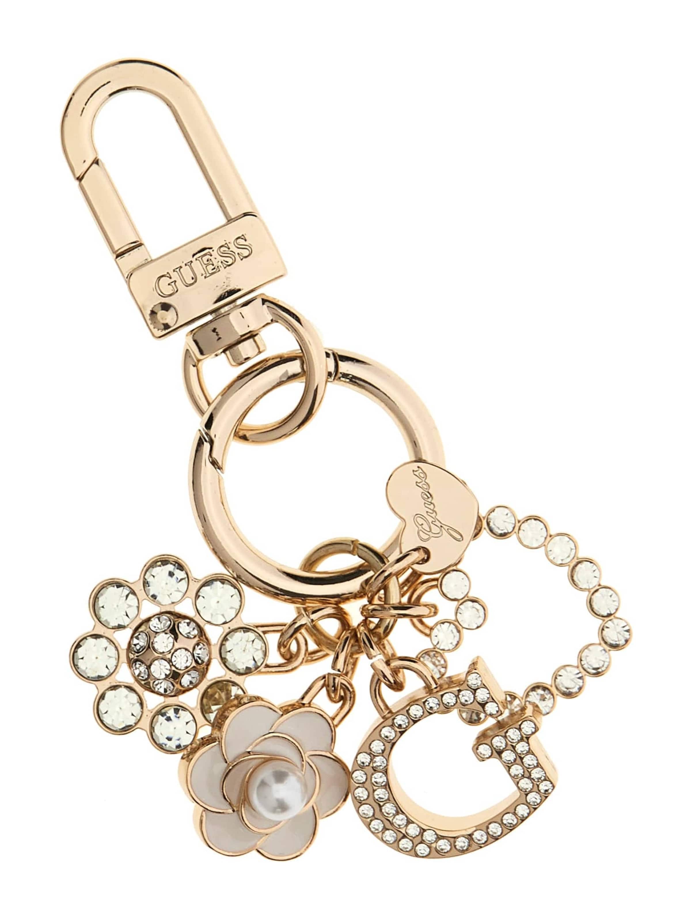 GUESS Key Ring 'Everlee' in Gold: front