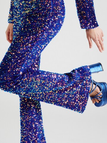 Nasty Gal Flared Trousers in Blue
