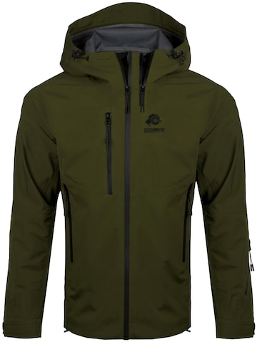 Guggen Mountain Performance Jacket 'Allwetter Jacke HD09 3-Lagen Hardshell Wanderjacke' in Green: front