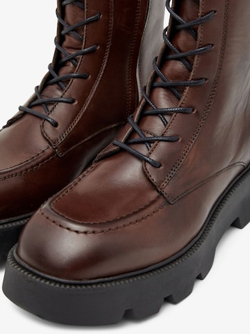 Bianco Lace-Up Boots 'BIAGEENA' in Brown