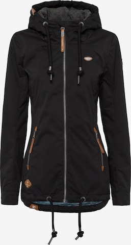 Ragwear Performance Jacket in Black: front