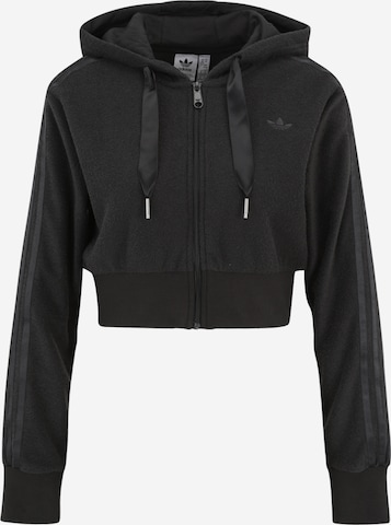 ADIDAS ORIGINALS Zip Up Hoodie in Dark Grey ABOUT YOU