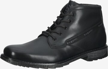 bugatti Lace-Up Boots in Black: front