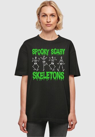 Merchcode Shirt 'Spooky Scary Skeletons - Dance' in Schwarz: predná strana