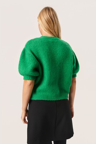 SOAKED IN LUXURY Knit cardigan 'Paradis' in Green