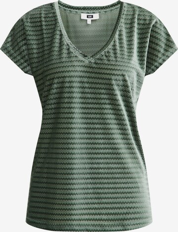 T-shirt WE Fashion en vert : devant