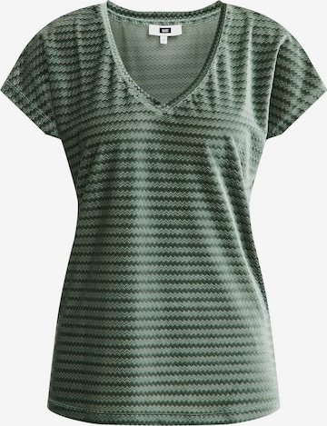 T-shirt WE Fashion en vert : devant