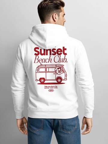 Neverless Sweatshirt 'Sunset Beach'‌‌‌‌‌‌‌‌‌ in Weiß