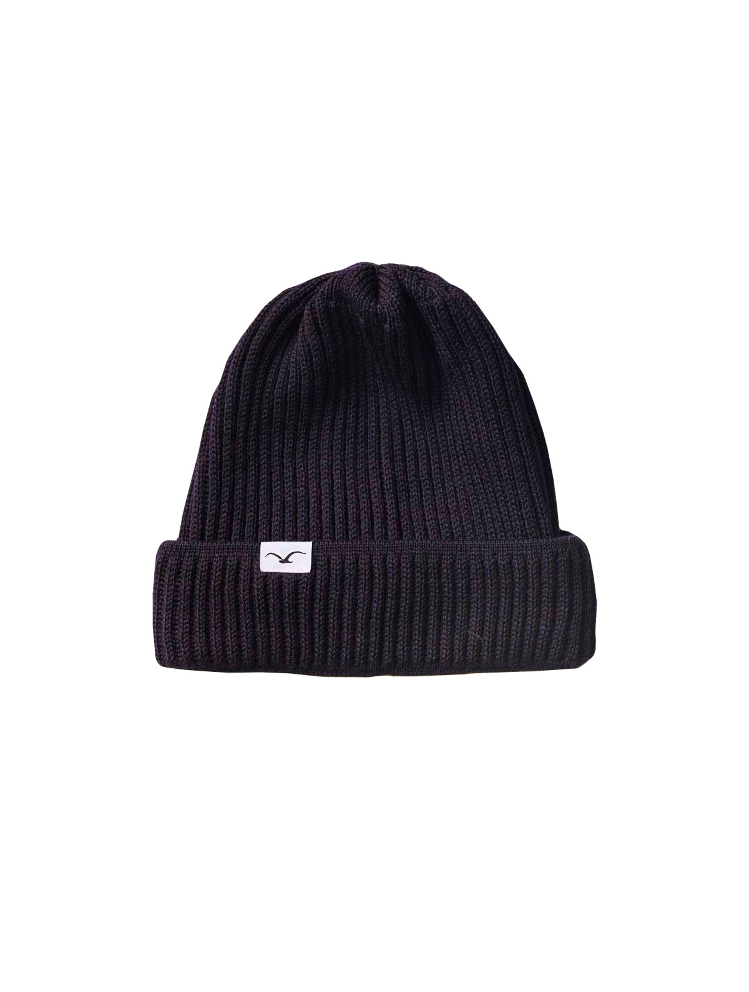 Cleptomanicx Beanie 'Storm' in Blau: Vorderseite