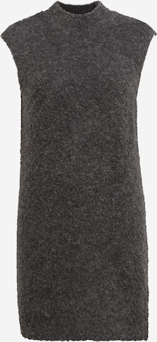 Pieces Petite Knitted dress 'FREE' in Grey: front