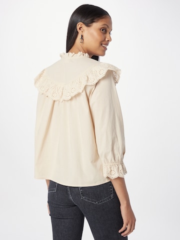 PULZ Jeans Blouse 'LILIBET' in Beige