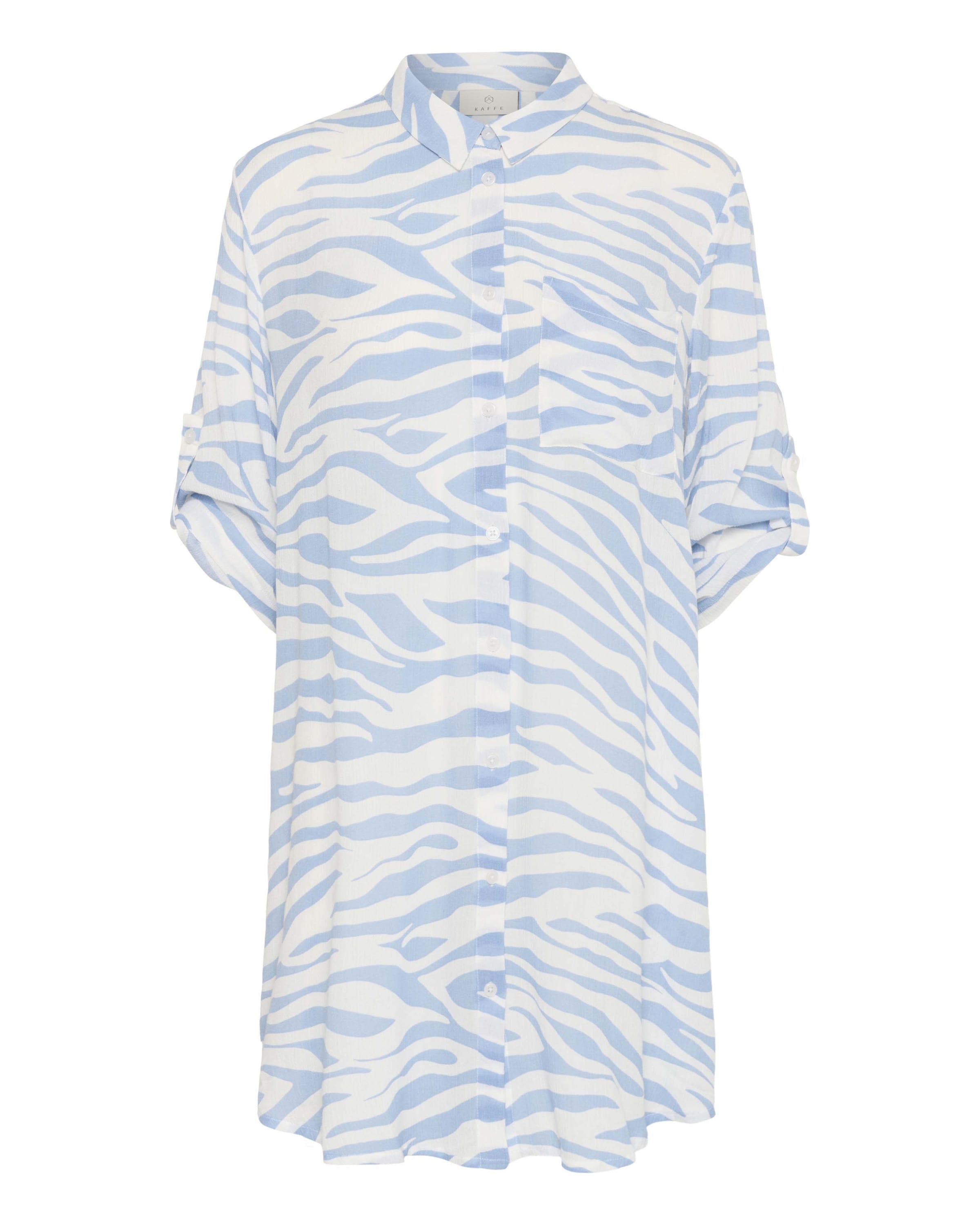 Kaffe Blousejurk 'Hildur' in Blauw: voorkant