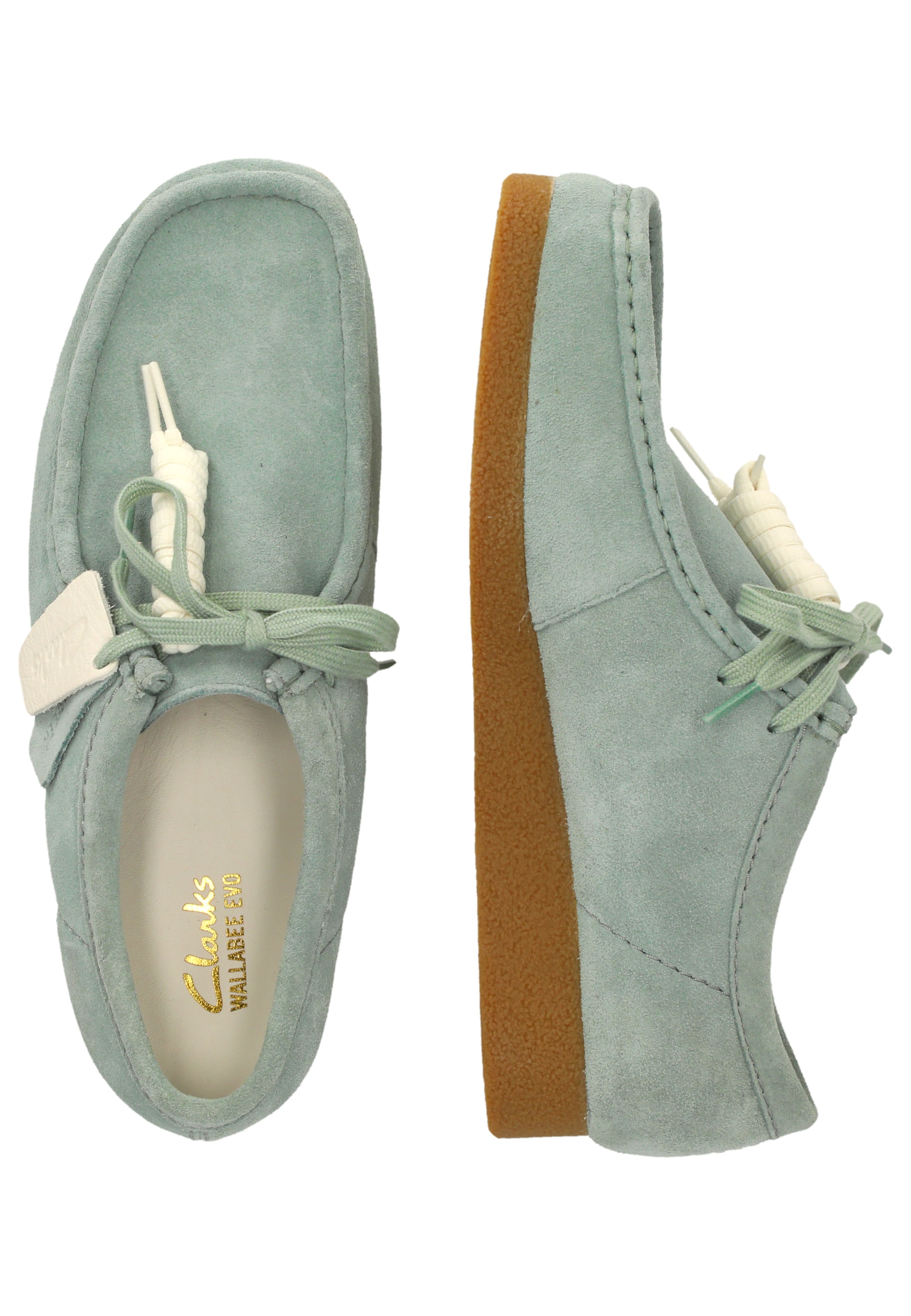 CLARKS Mokassin 'WallabeeEVO' in Blau