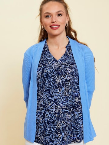 ze-ze Gebreid vest 'Florian 723' in Blauw