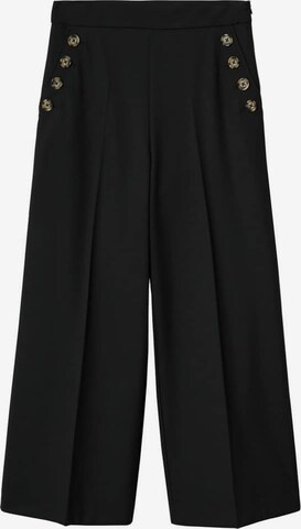 MANGO Kalhoty s puky 'Annie' – černá: přední strana