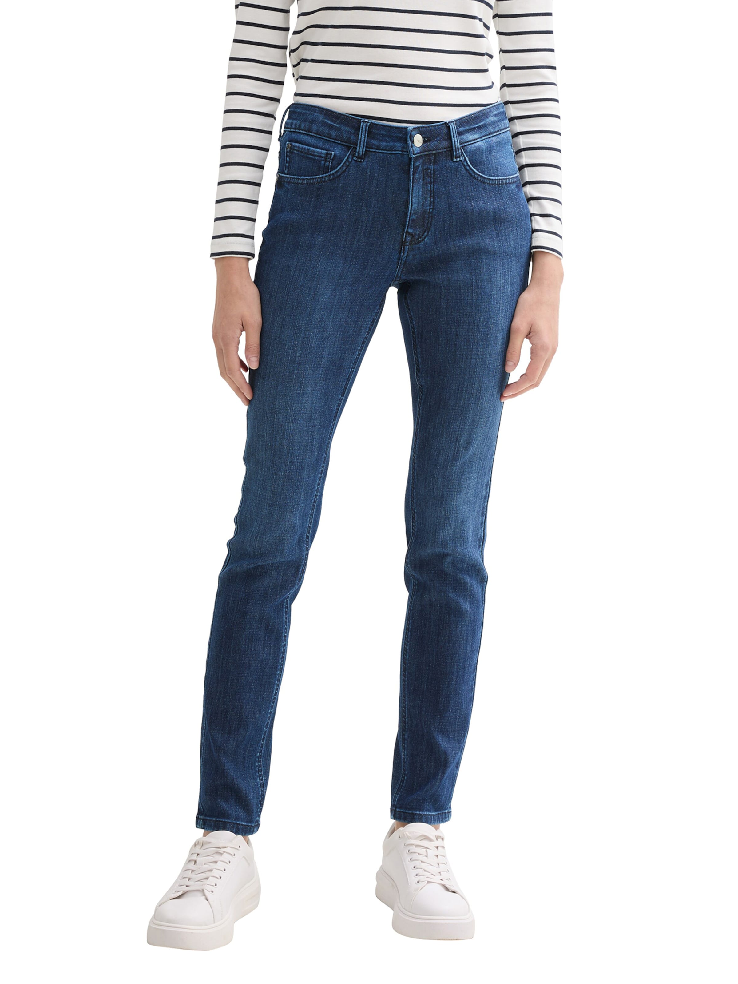 zils TOM TAILOR Piegulošs Džinsi 'Alexa': no priekšpuses