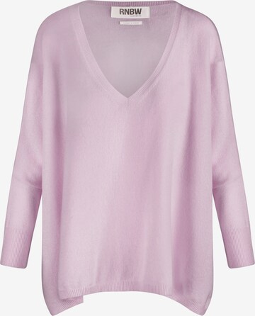 Rainbow Cashmere Sweater in Purple: front