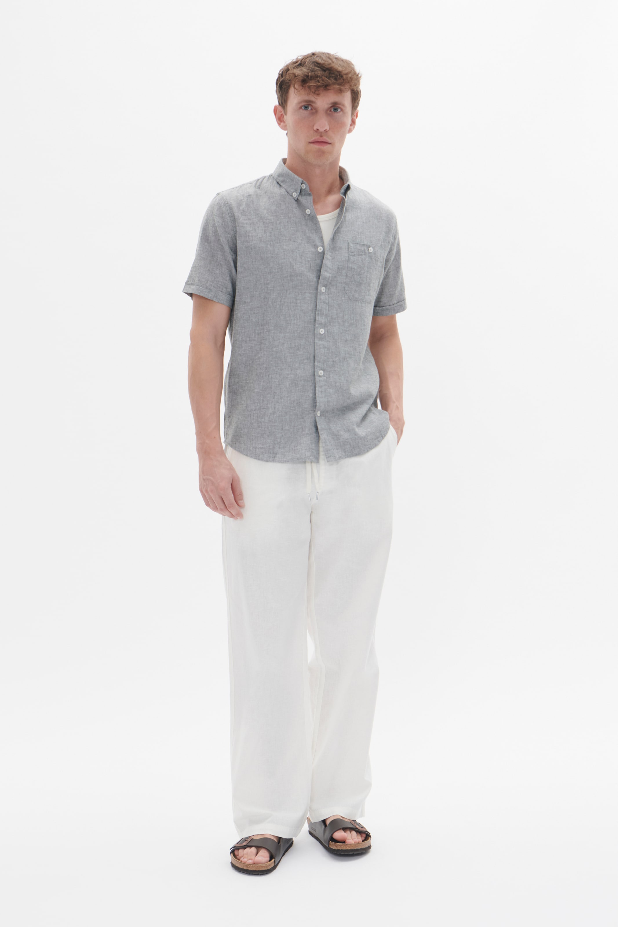 Coupe regular Chemise 'Trostol' Matinique en vert