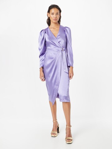 Closet London Dress in Purple: front