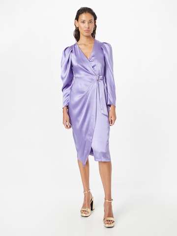 Closet London Dress in Purple: front