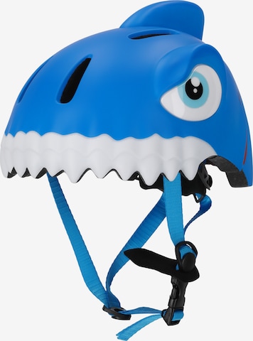 Crazy Safety Fahrrad-Helm Shark in Blau: Vorderseite