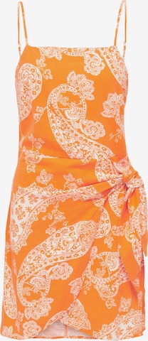 ONLY Kleid 'CARO' in Orange: predná strana