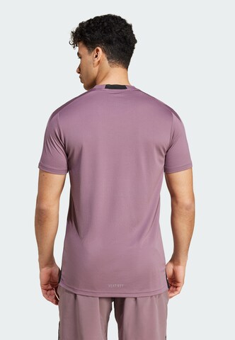 ADIDAS PERFORMANCE Functioneel shirt 'Designed For Training' in Lila