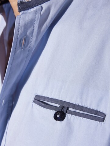 Jan Vanderstorm Comfort Fit Hemd ' Bergthal ' in Blau