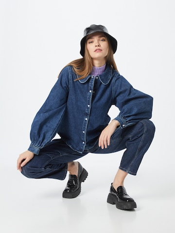 Monki Blouse in Blue