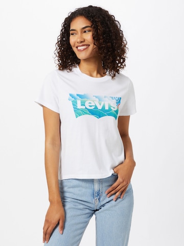 LEVI'S ® Тениска 'Graphic Jordie Tee' в бяло: отпред