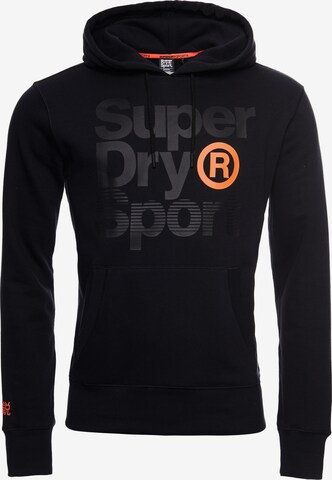 Superdry Regular fit Sport szabadidős felsők 'Core' - fekete: elől