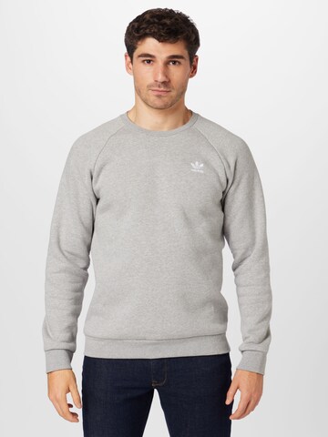 ADIDAS ORIGINALS Sweatshirt 'Trefoil Essentials ' in Grijs: voorkant