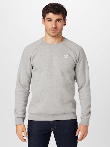 ADIDAS ORIGINALS Sweatshirt 'Trefoil Essentials ' in Grau: predná strana