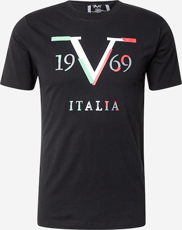 19V69 ITALIA Shirt 'PEDRO' in Black: front