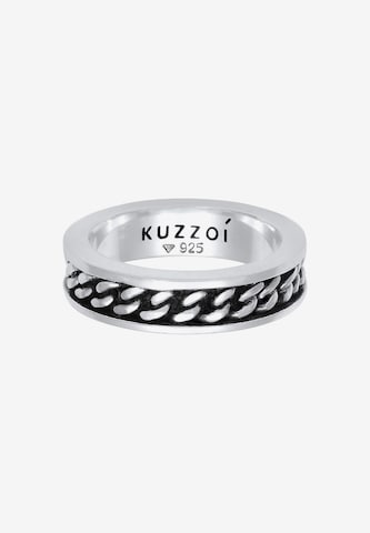 KUZZOI Ring Bandring, Twisted in Silber